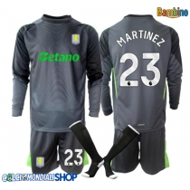 Maglie da calcio Aston Villa Emiliano Martinez #23 Portiere Prima Maglia Bambino 2025-26 Manica Lunga (+ Pantaloni corti)